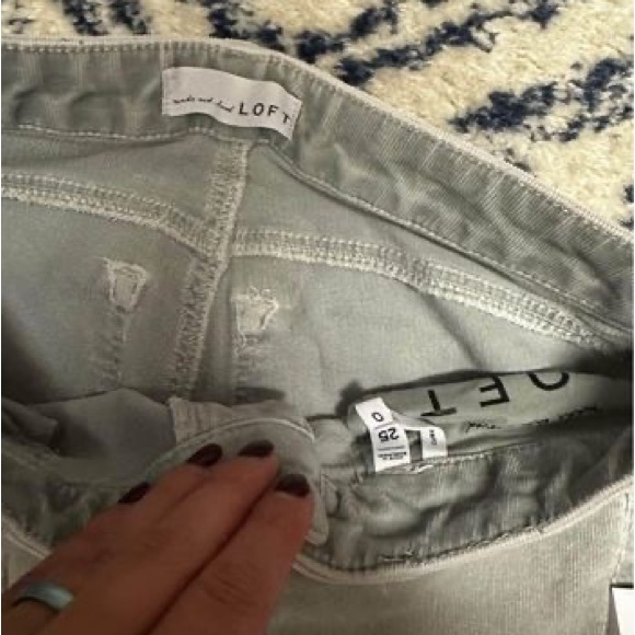 Loft corduroy ankle pants size 0 - Picture 2 of 3